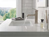 Single Handle Bathroom Faucet Curved Spo (Recertified)
