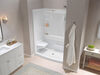 60x32 Alcove Shower Bundle - Left Seat Center Drain Curve