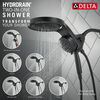 HydroRain® H<sub>2</sub>Okinetic® 5-Setting Two-in-One Shower Head (Recertified)