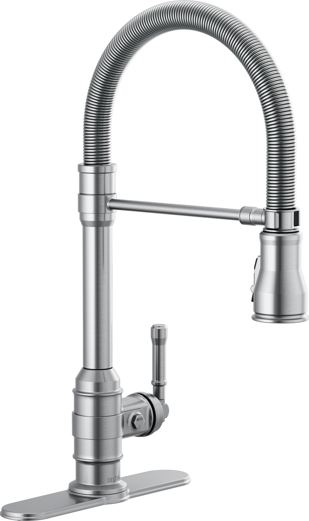 Single Handle Pull-Down Kitchen Faucet With Spring Spout, image 7