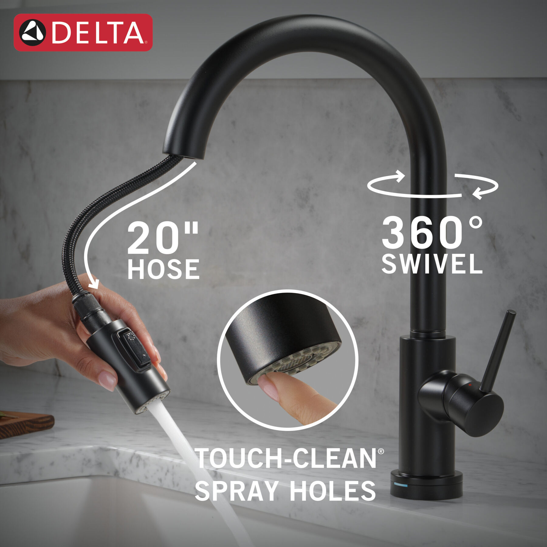 Touch<sub>2</sub>O® Technology Kitchen Faucet with Touchless Technology, image 41
