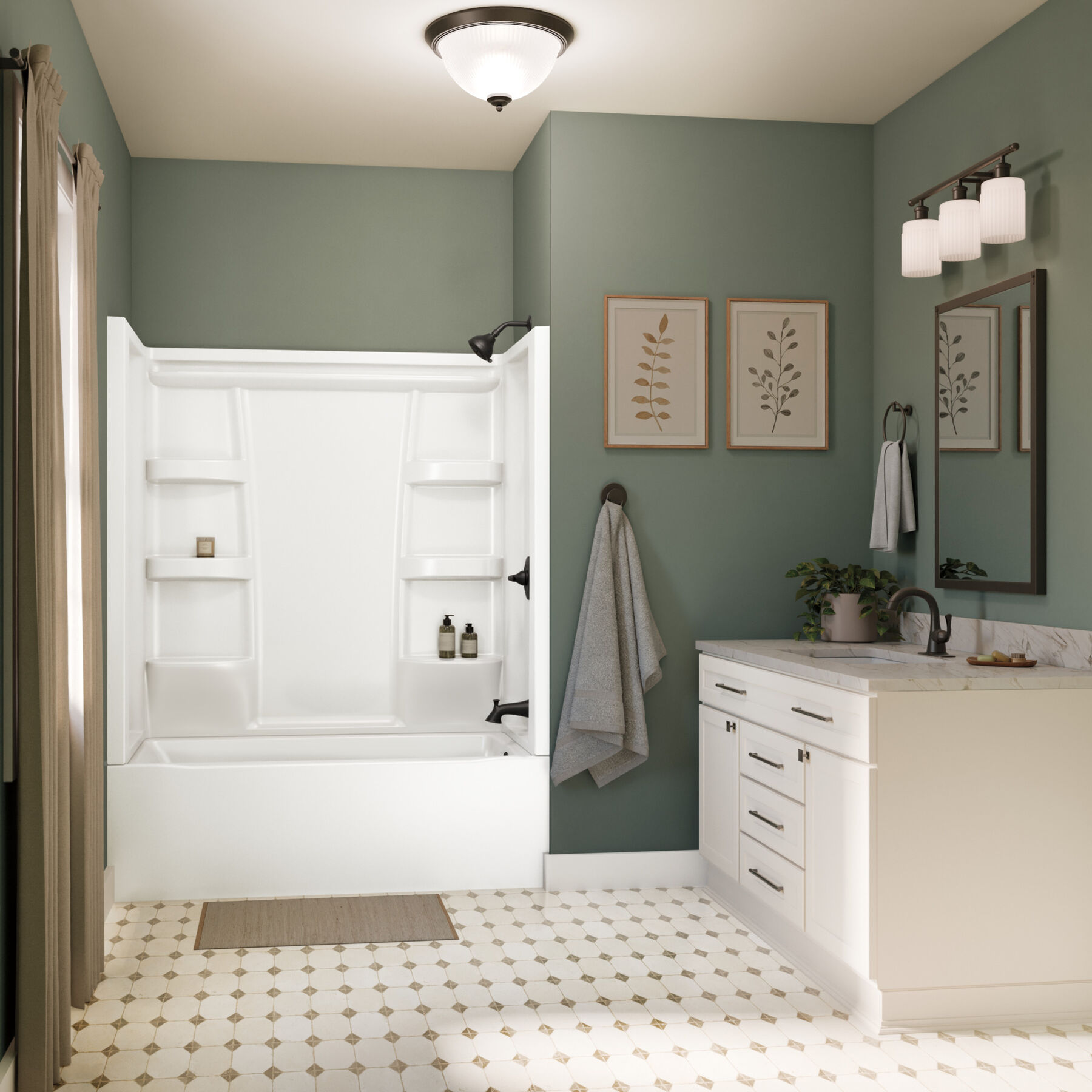 ProCrylic Bathtub 60 in. x 30 in. Right Drain, image 2