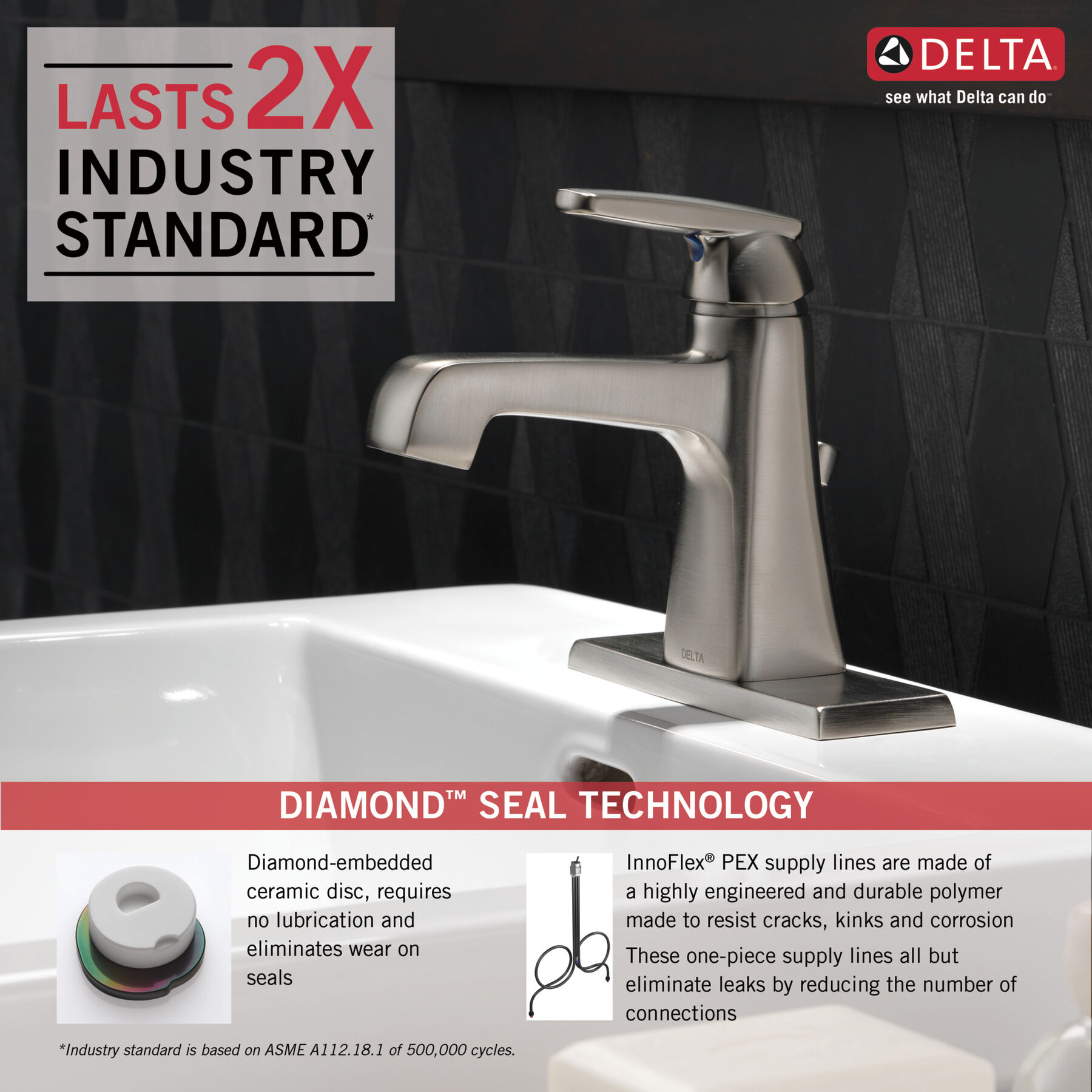 Single-Hole Bathroom Faucet 1L (Recertified), image 1