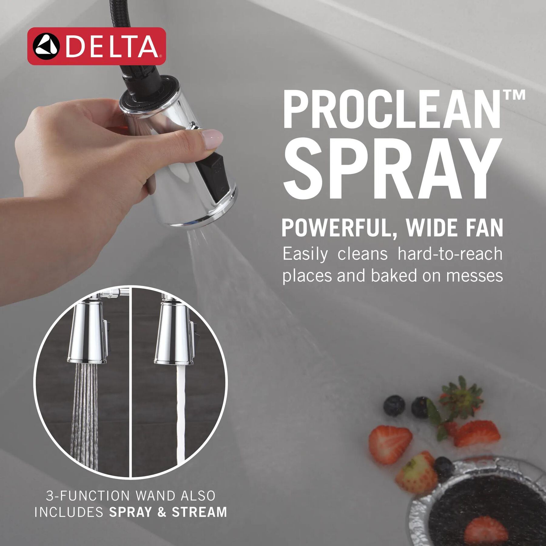 Touch2O&reg; Technology Kitchen Faucet with Touchless Technology