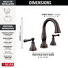Two Handle Widespread Pull Down Bathroom (Recertified)