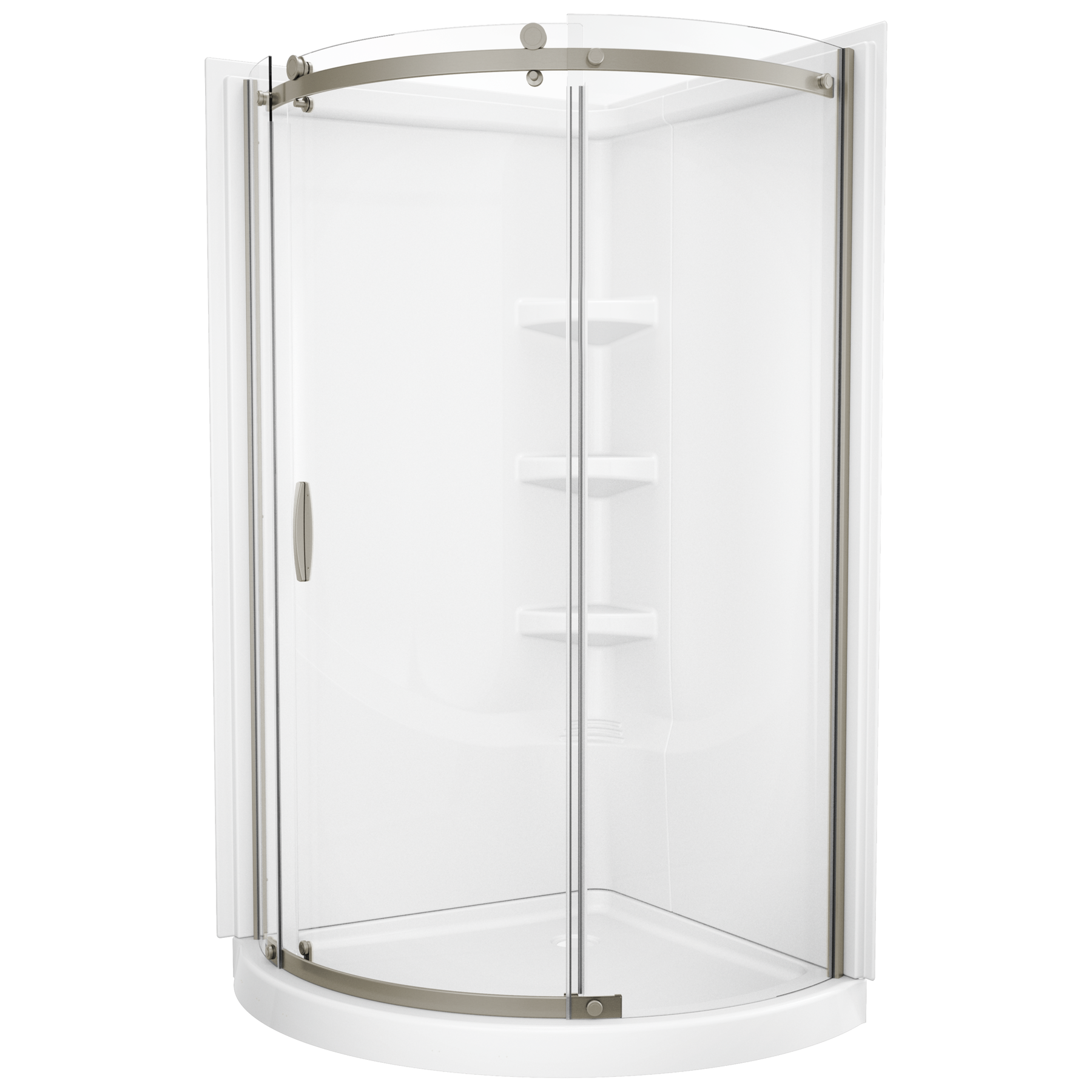 Shower Base with Wall and Enclosure Bundle