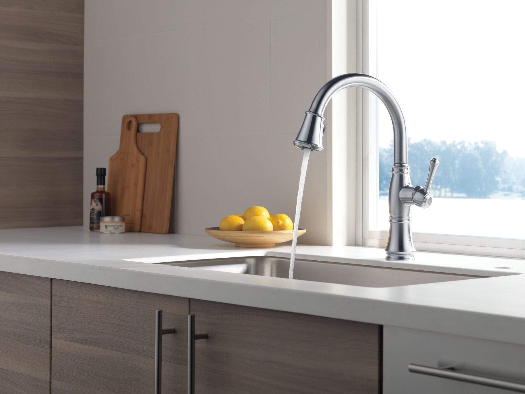 Single Handle Pull-Down Kitchen Faucet (Recertified), image 9