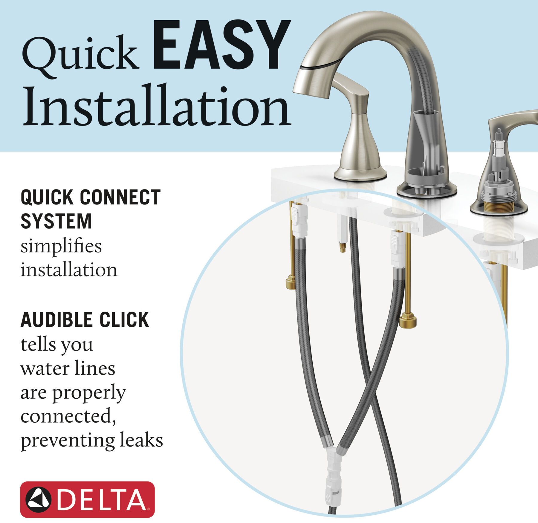 Two Handle Widespread Pulldown Bathroom Faucet (Recertified), image 7