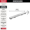 24" Reversible Linear Shower Drain Trim