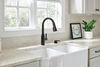 Single Handle Pull-Down Kitchen Faucet with Soap Dispenser and ShieldSpray® Technology (Recertified)