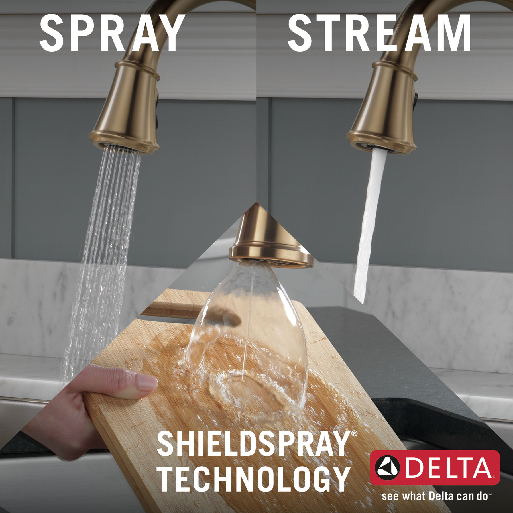Touch<sub>2</sub>O®  Pull-Down Kitchen w/ShieldSpray 1L (Recertified), image 5