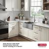 30&rdquo; Workstation Undermount&nbsp;Single Bowl&nbsp;16 Gauge Stainless Steel&nbsp;Farmhouse Apron Front Kitchen Sink&nbsp;with&nbsp;WorkFlow&trade; Ledge and Accessories