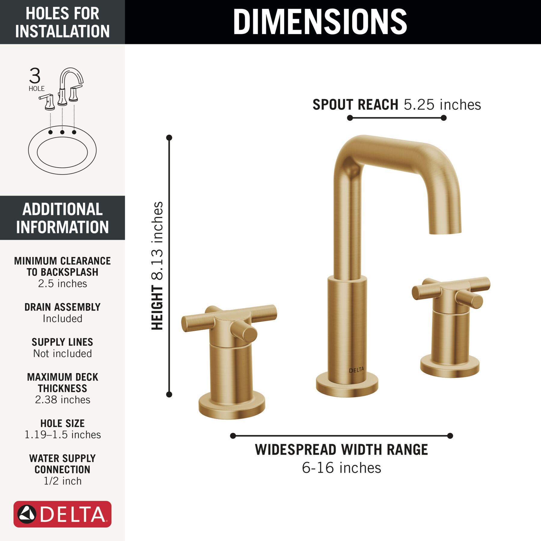 Widespread Bathroom Faucet (Recertified), image 1