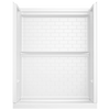 60x32 Alcove Shower Base with Tile Wall Bundle - Center Drain