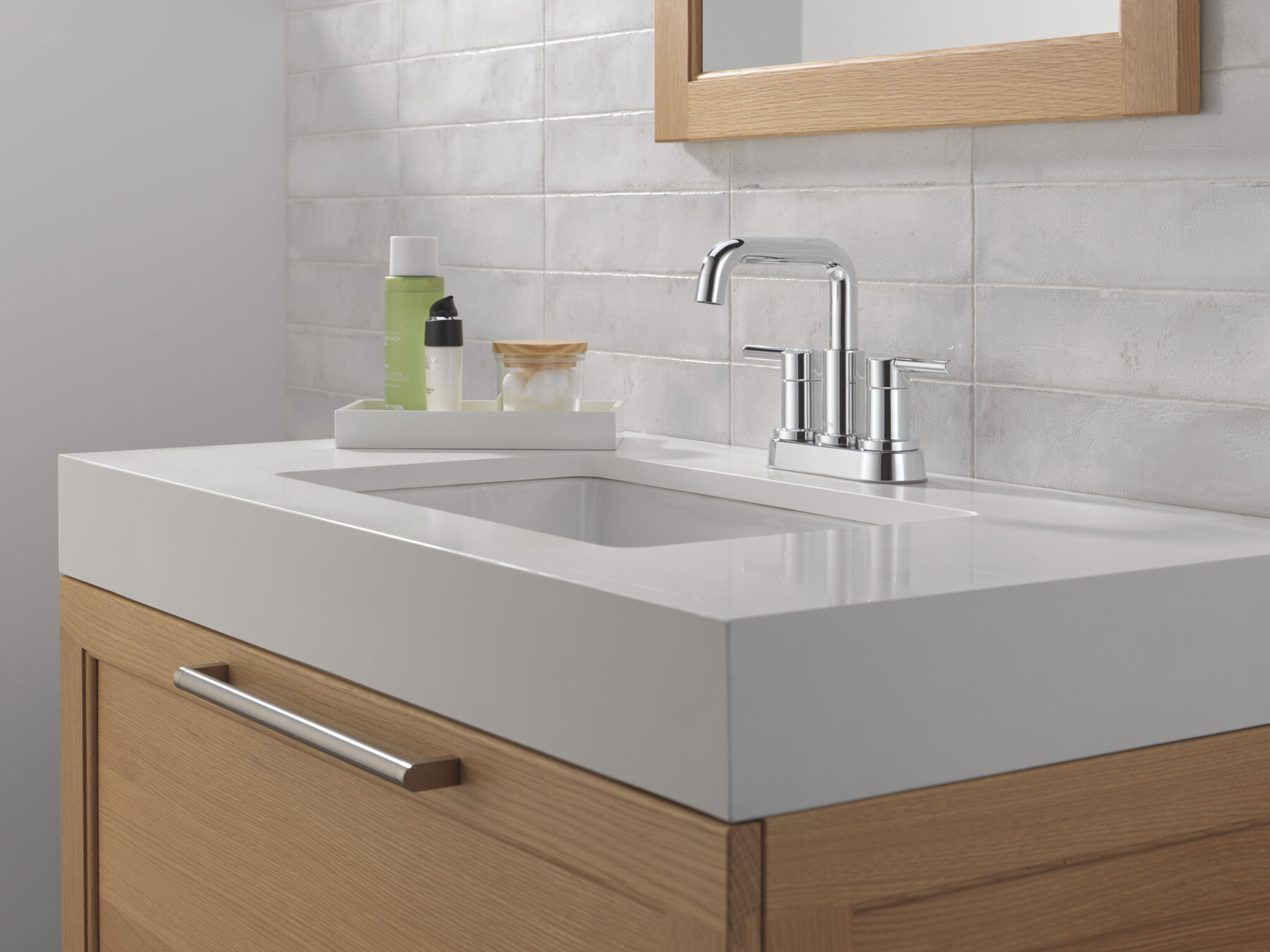 Two Handle Centerset Bathroom Faucet, image 4