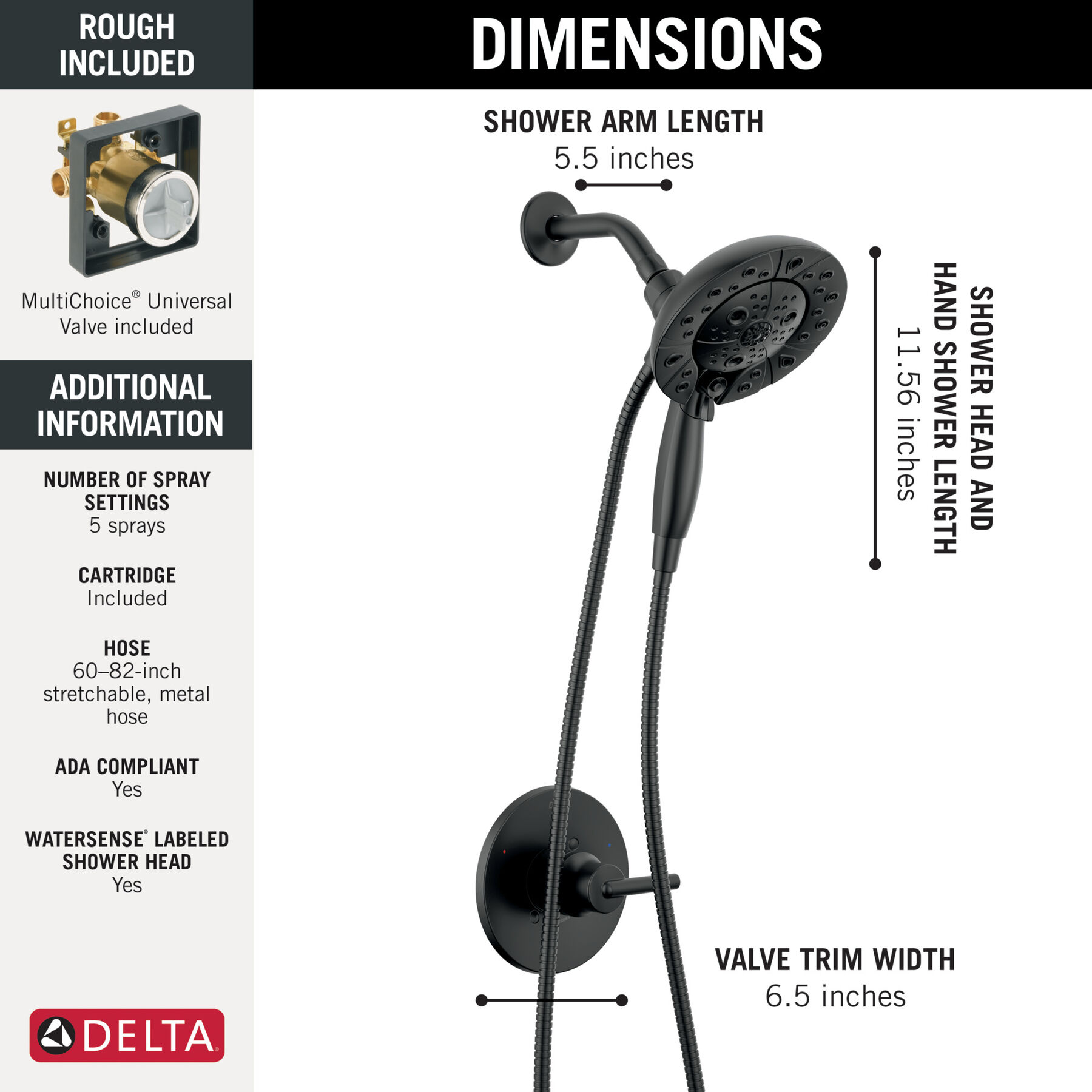 In2ition Shower Trim with High-Flow Rough Bundle - 14 Series, image 12