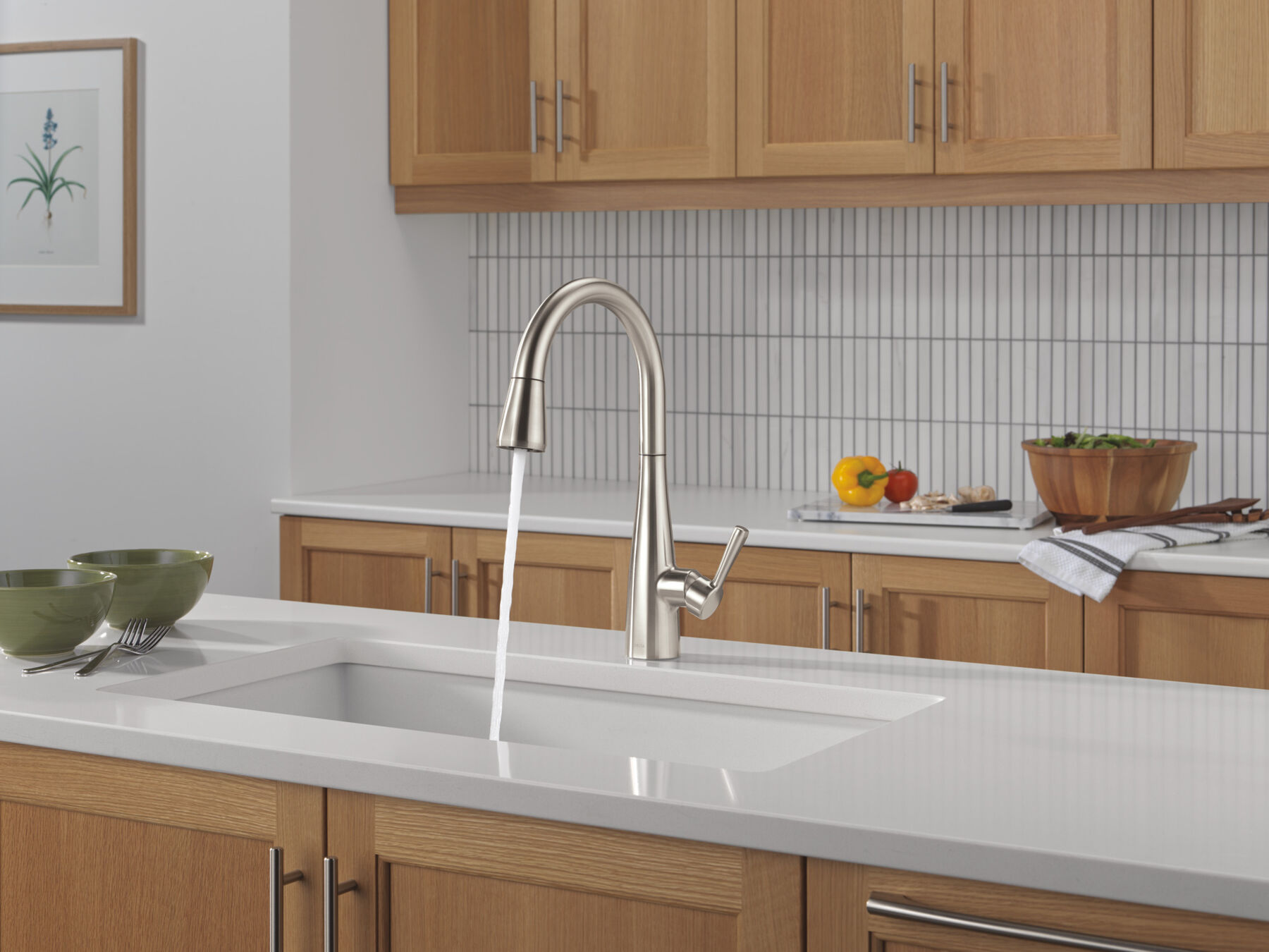 Single Handle Pull-Down Kitchen Faucet, image 7