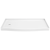 60 x 32" Curved Alcove Shower Base with Left Drain