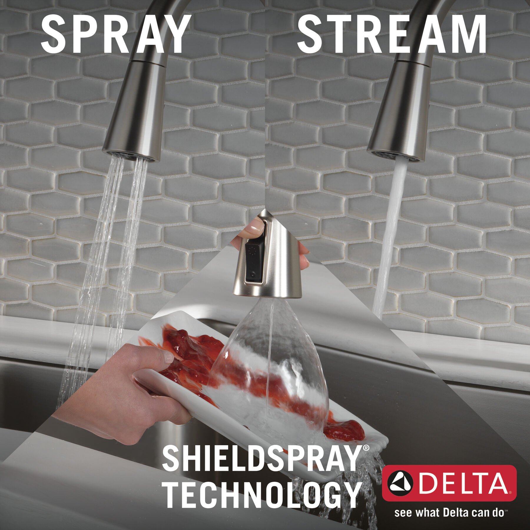 Single Handle Pull-Down Kitchen Faucet with Soap Dispenser and ShieldSpray&reg; Technology (Recertified), image 7