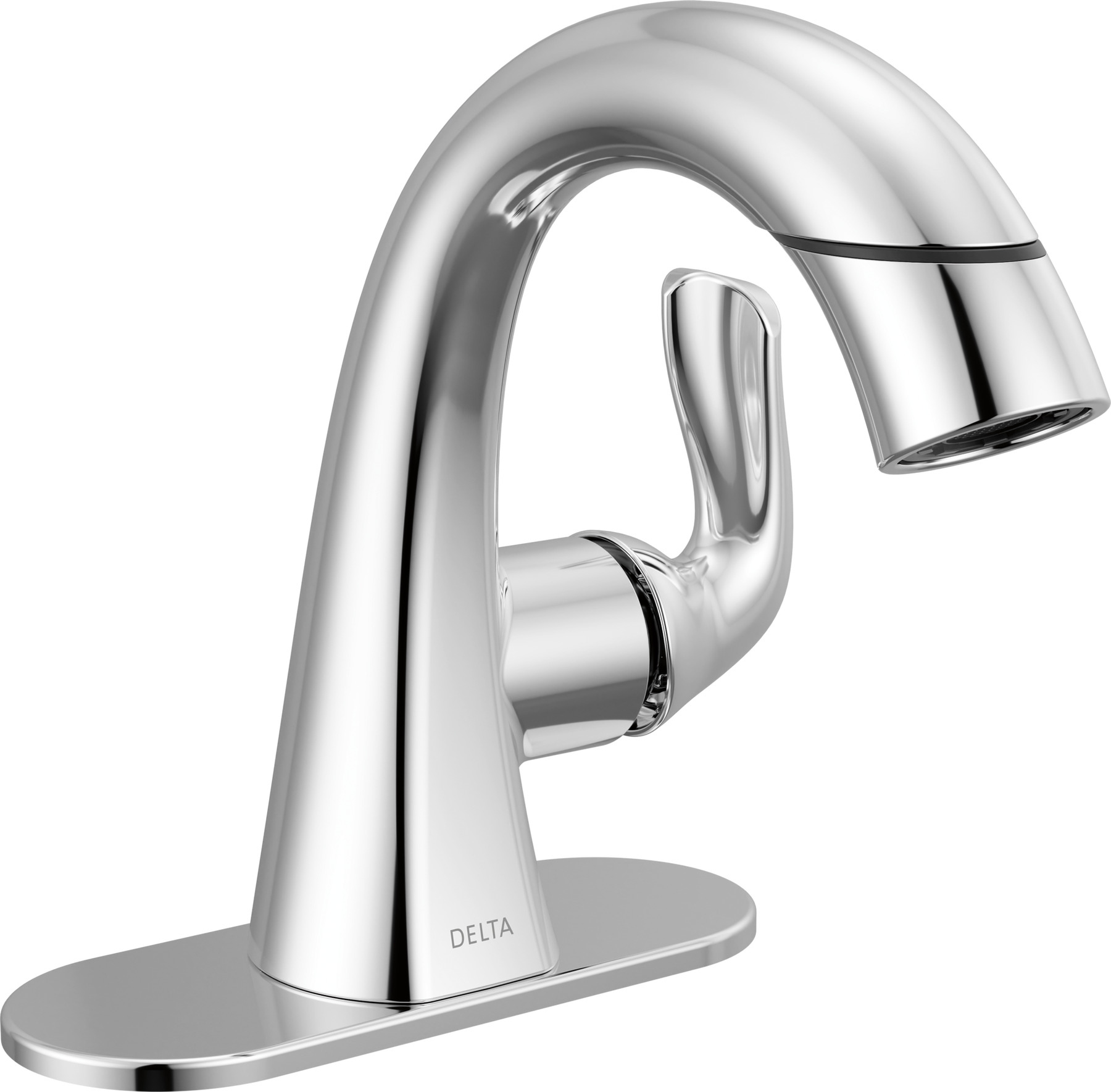 Single Handle Pull-Down Bathroom Faucet, image 4