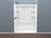 60x32 Alcove Shower Bundle with Trim and Drain - Left Drain
