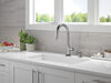 Touch2O with Touchless Technology Single Handle Pull-Down Kitchen Faucet with Soap Dispenser