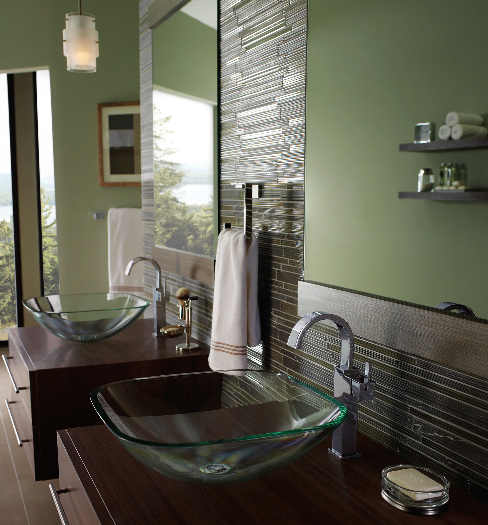 Single Handle Vessel Bathroom Faucet, image 1