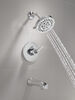 Widespread Lavatory Faucet with 14 Series Tub Shower Trim and Bathroom Accessories Bundle