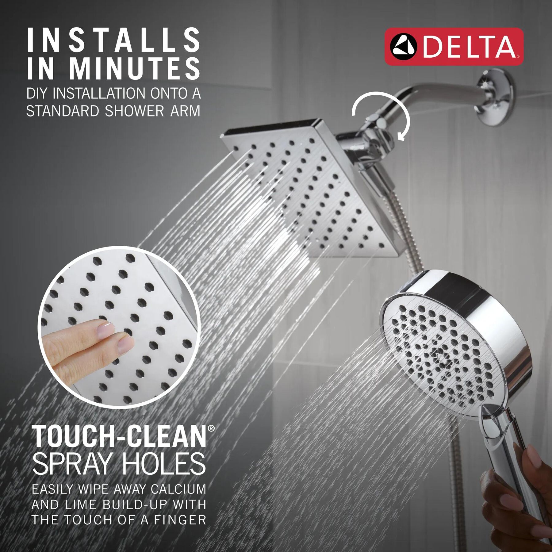 5-Setting Two-in-One Combination Shower