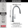 Single Handle Pull-Down Kitchen Faucet with Touch (Recertified)