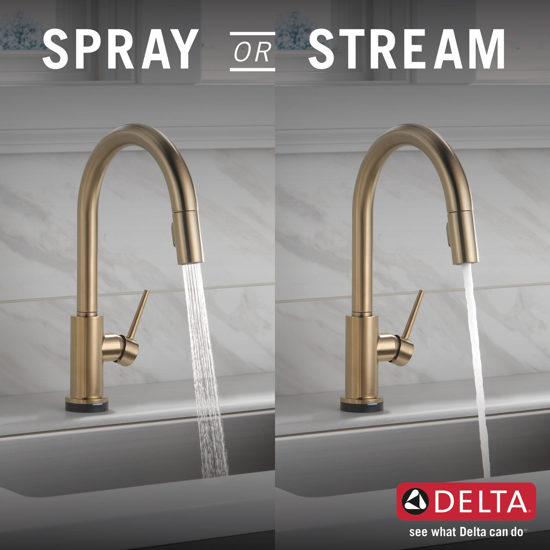 Single Handle Pull-Down Kitchen Faucet with Touch<sub>2</sub>O® Technology (Recertified), image 8
