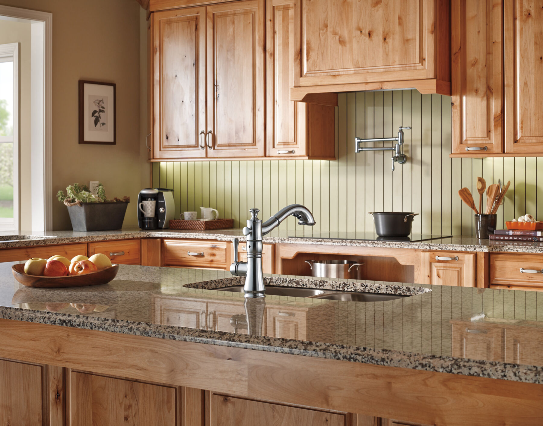 Wall Mount Pot Filler Faucet - Traditional (Recertified), image 4