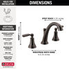 Two Handle Widespread Bathroom Faucet