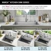 33&rdquo; Drop-In Undermount Stainless Steel Single Bowl Kitchen Sink with Accessories