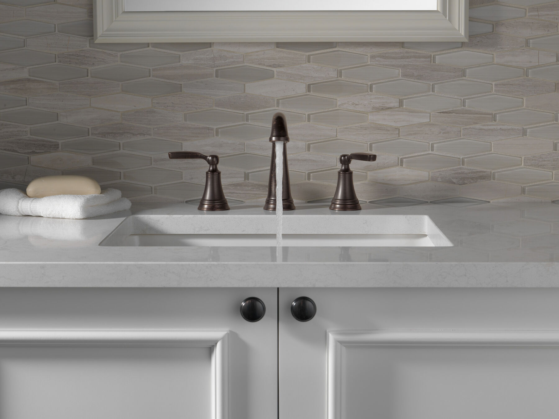 Two Handle Widespread Bathroom Faucet, image 3