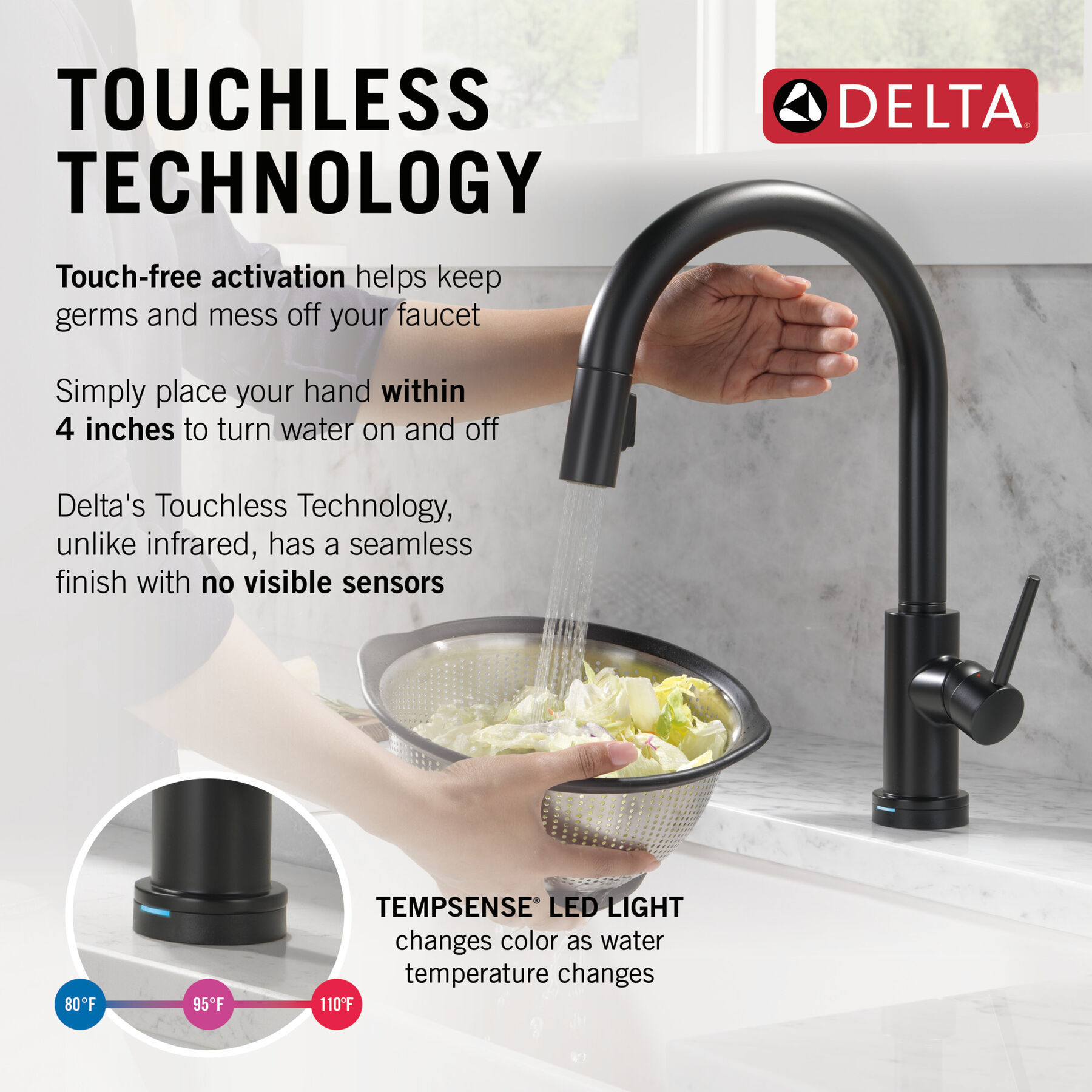 VoiceIQ® Kitchen Faucet with Touch<sub>2</sub>O® Technology with Touchless Technology, image 12