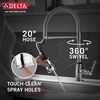Single Handle Pull-Down Kitchen Faucet With Spring Spout