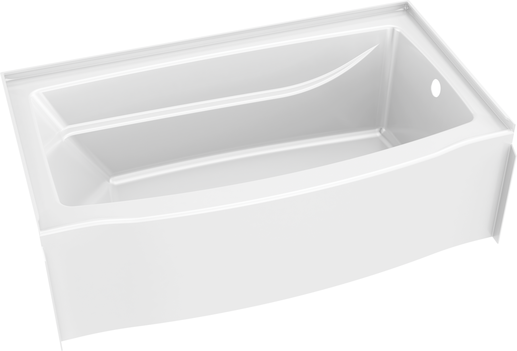 Classic 500 Curve Alcove Bathtub Right Drain 60x32"