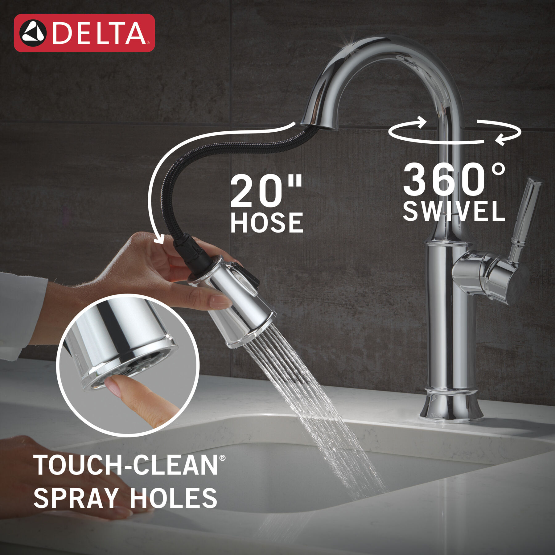 Single Handle Pull-Down Bar / Prep Faucet, image 5
