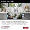 26&rdquo; Undermount Stainless Steel Single Bowl Kitchen Sink&nbsp;with Accessories