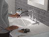 Two Handle Widespread Pull-Down Bathroom Faucet