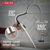 Single Handle Pull-Down Touch<sub>2</sub>O&reg; Technology Kitchen Faucet with Touchless Technology and Soap Dispenser