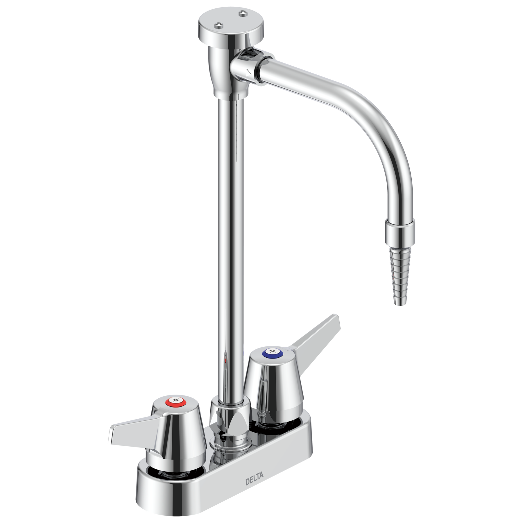 Two Handle 4 In Deck-mount Laboratory Mixing Faucet