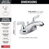 Two Handle Centerset Bathroom Faucet
