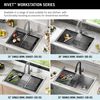 33&rdquo; Workstation Kitchen Sink&nbsp;Drop-In Top Mount&nbsp;16 Gauge&nbsp;Stainless Steel 50/50 Double Bowl with&nbsp;WorkFlow&trade; Ledge&nbsp;and Accessories