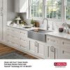 33&rdquo; Workstation Undermount&nbsp;Single Bowl&nbsp;16 Gauge Stainless Steel&nbsp;Farmhouse Apron Front Kitchen Sink&nbsp;with&nbsp;WorkFlow&trade; Ledge and Accessories