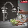 Single Handle Pull-Down Kitchen Faucet with Soap Dispenser and ShieldSpray® Technology