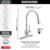Pull-Down Kitchen 1 Handle with Soap Dispenser Bundle