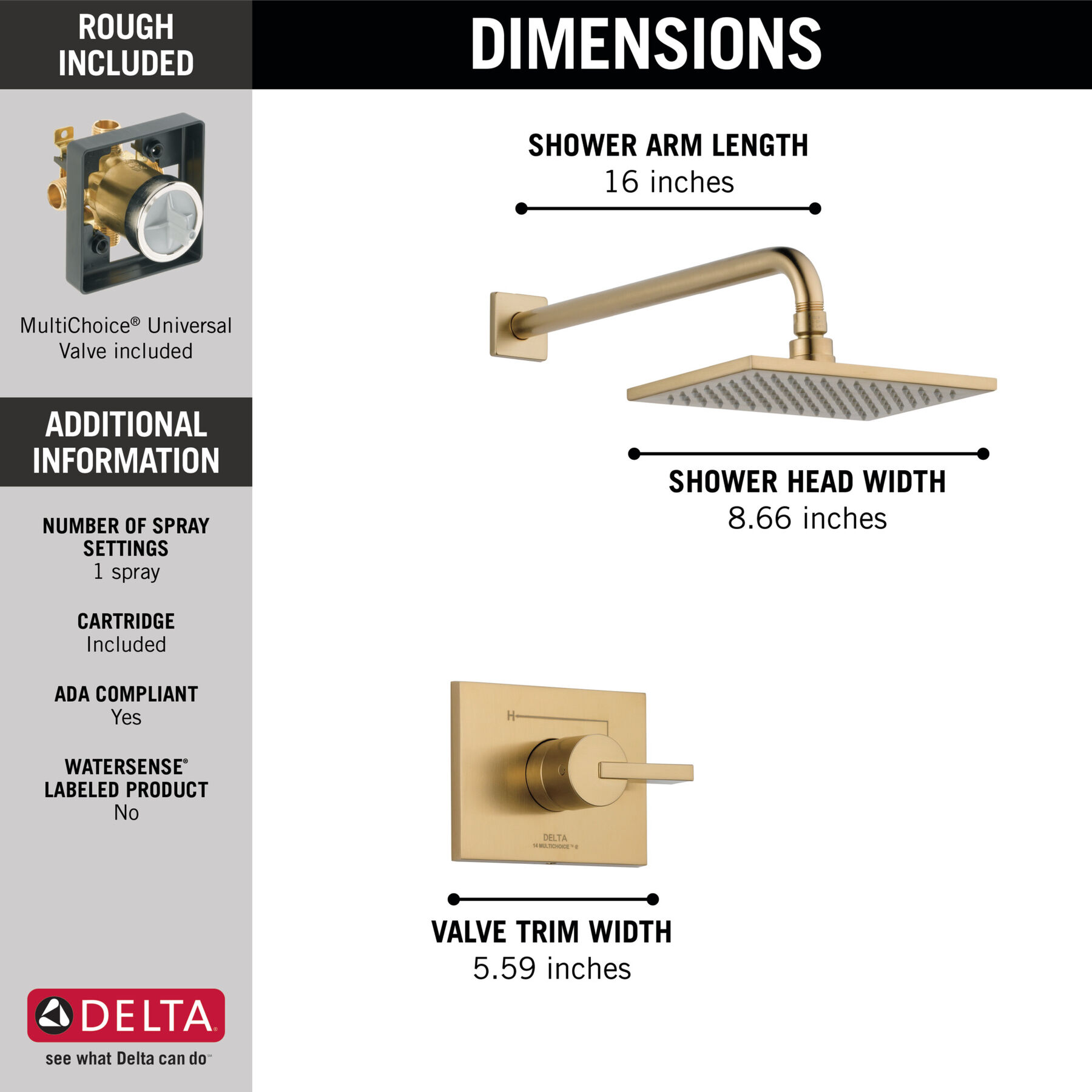Shower Trim with Rough Bundle, image 1