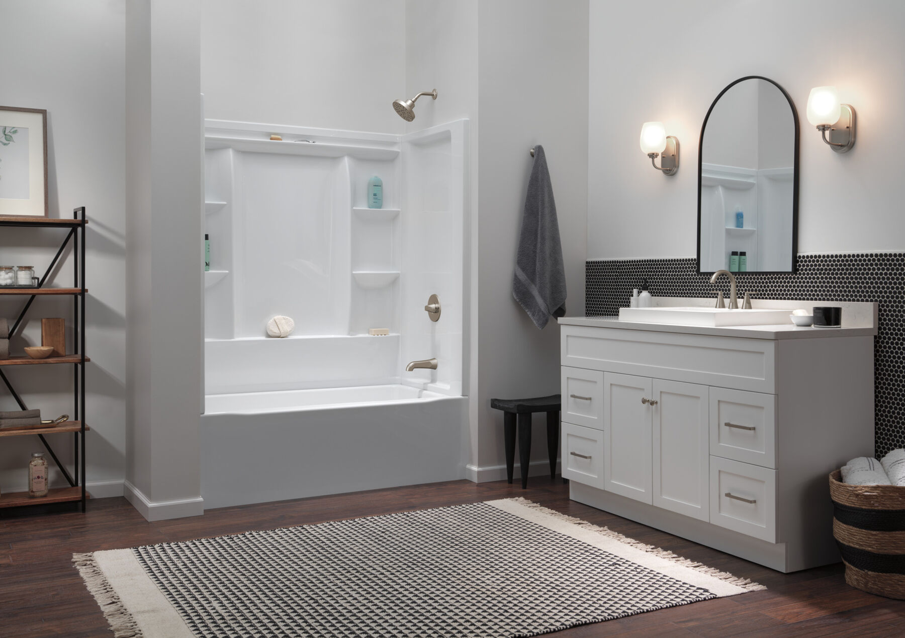 60x30 Alcove Bathtub, Wall Set, Trim and Drain Bundle - Right Drain, image 2